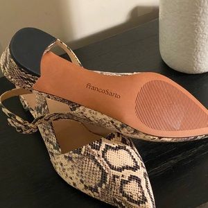 Snake Print Sling backs